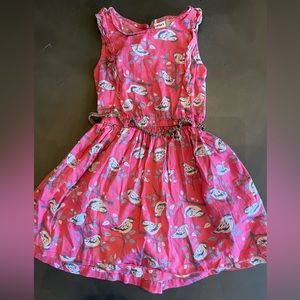 CARTERS SZ 4T DRESS BELTED PINK